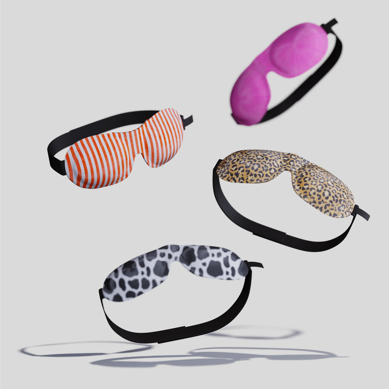 SMUG 100% Blackout Sleep & Eye Mask | Eyelash Extension Friendly | Eye Masks for Sleeping | Sleep Masks for Women & Men | Straps for Dream Comfort & Adjustability | Cow - NewNest Australia