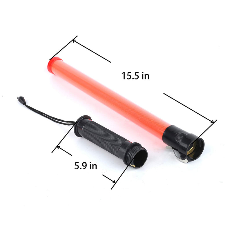 E-riding 21 inch Signal Traffic Safety Baton 4 Pieces Led Light Multifunction Traffic Wand with 2 Flashing Modes, Using 2 C-size batteries (Not included) - NewNest Australia