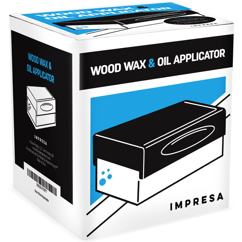 Oil & Wax Large Block Applicator with 2 Microfiber Buffing Pads, for Applying Cutting Board Oil & Wax to Countertops, Butcher Blocks & Other Large Wooden Surfaces - NewNest Australia