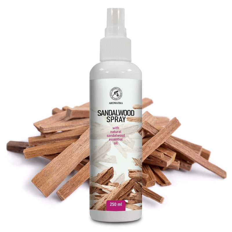 Sandalwood Room Spray And Air Freshener 250 Ml - Made From Pure Sandalwood Essential Oil - Natural Fragrance Spray - Relaxing Room Fragrance - Sleep Spray - Sandalwood Oil Aromatic Spray - NewNest Australia