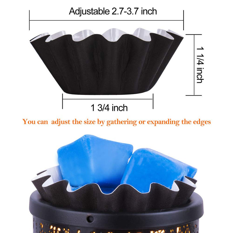FANDOL Wax Melt Warmer Liners Reusable & Leakproof Candle Warmer Liners Wax Tray for Scented Wax,Electric Wax Warmers, Plug in Warmers, Candle Warmer,Wax Melter and Wax Burner(Black 25pcs) Black - NewNest Australia