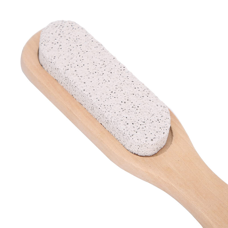 Foot Stone File - Foot File Callus Removal Pumice Stone Foot Pedicure Tool Wooden Pedicure Foot Washer With Handle Foot Pedicure Tool For Feet Hands And Body Scrub - NewNest Australia