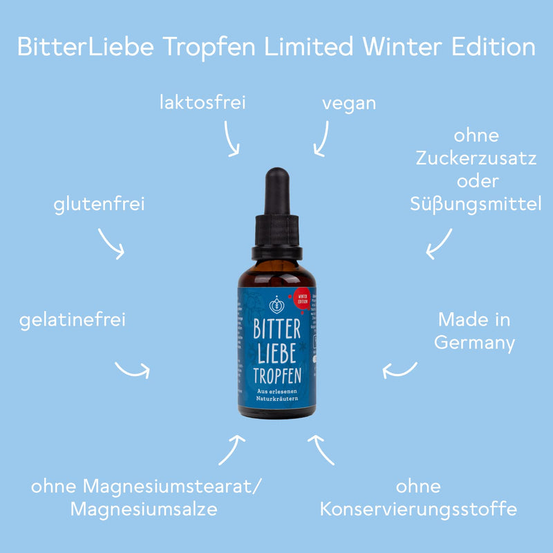 BitterLiebe® Bitter Substances Drops 50ml Limited Winter Edition I Winter Bitter Drops from The Lion's Den I Hildegard von Bingen, Bitter Herbs 1 - NewNest Australia