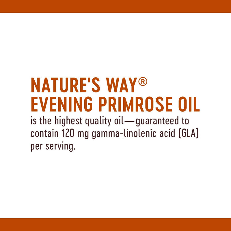 Nature's Way EfaGold® Evening Primrose Max Strength Cold Pressed Oil 1300 mg with 10% GLA, 60 Count 60 Count (Pack of 1) - NewNest Australia