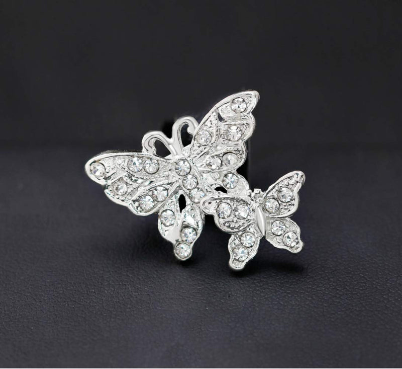 Ezing Lot 24pc Shining Rhinestone Crystal Brooches Pins DIY Wedding Bouquet Kit A - NewNest Australia
