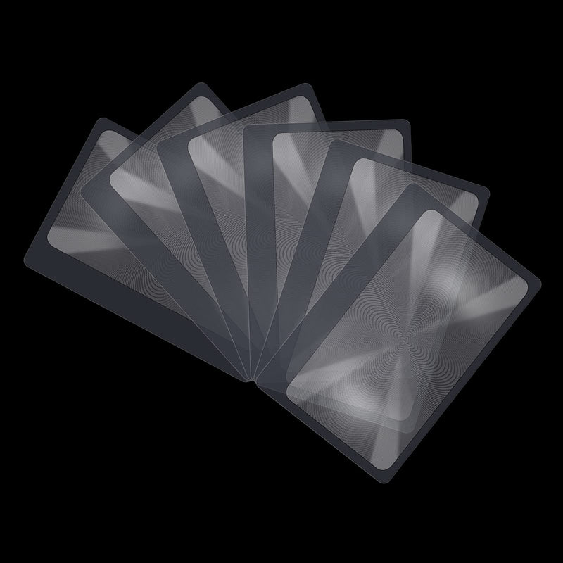 Molain 3X Pocket Magnifier Fresnel Lenses Credit Card Magnifying Glass Wallet Magnifying Glass Jewelery Magnifying Glass Reading Aid Fire Starter (5 Pieces Floats) - NewNest Australia