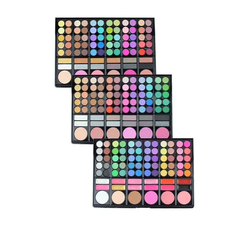 FantasyDay® Professional 78 Colours Eyeshadow Palette Makeup Contouring Kit Combination with Lipgloss, Blusher and Concealer - #3 - Ideal for Professional and Daily Use - NewNest Australia