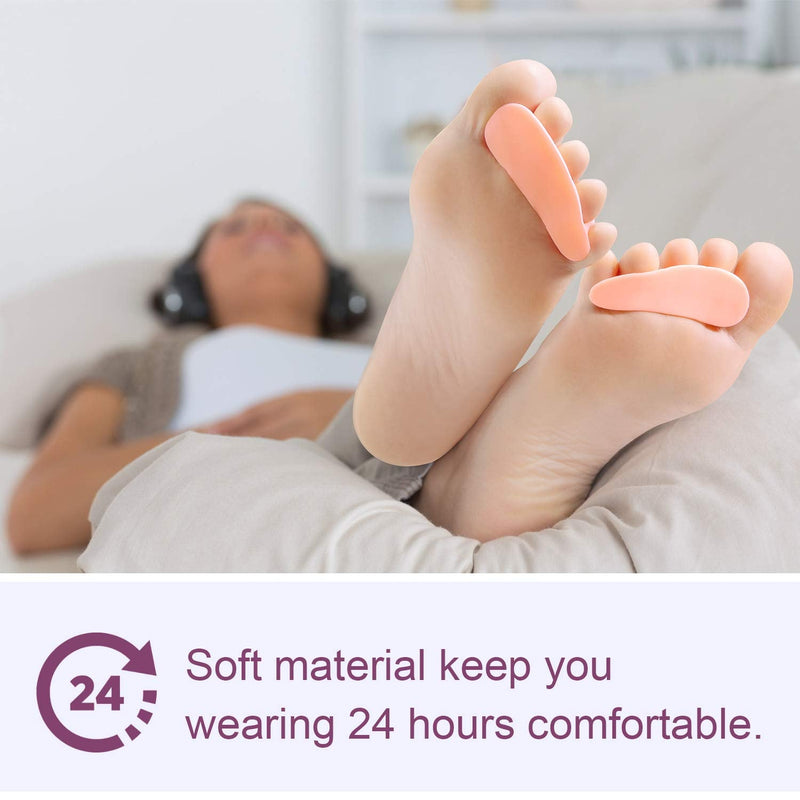 Promifun Gel Toe Separators, 6 Pack Toe Spacers, Toe Straighteners for Men and Women, Bunion, Hammer Toe, Overlapping Toes, Claw Toes, Relieve Foot Pain - NewNest Australia