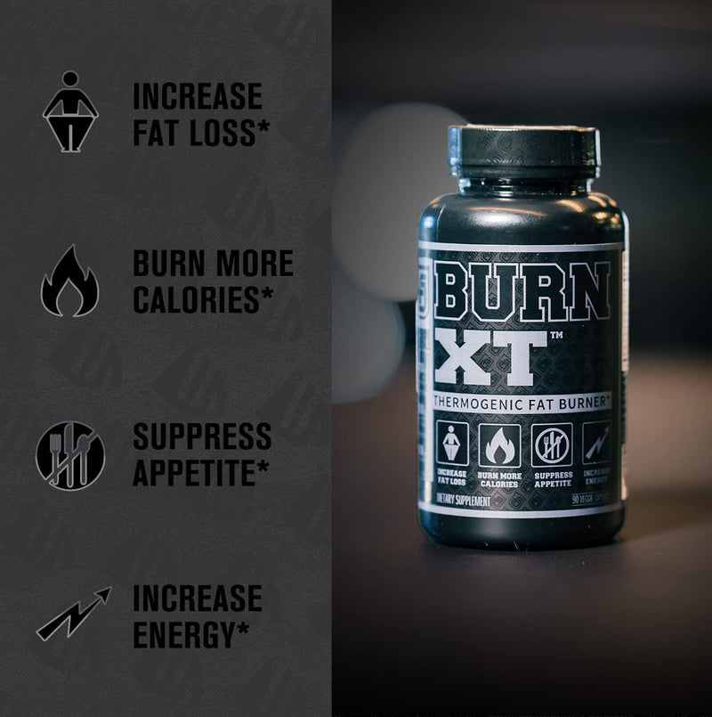 Burn XT Black Thermogenic Fat Burner - Weight Loss Supplement, Appetite Suppressant, Nootropic Energy Booster W/TeaCrine - Premium Acetyl L-Carnitine, Green Tea Extract, Capsimax - 90 Veg Diet Pills - NewNest Australia