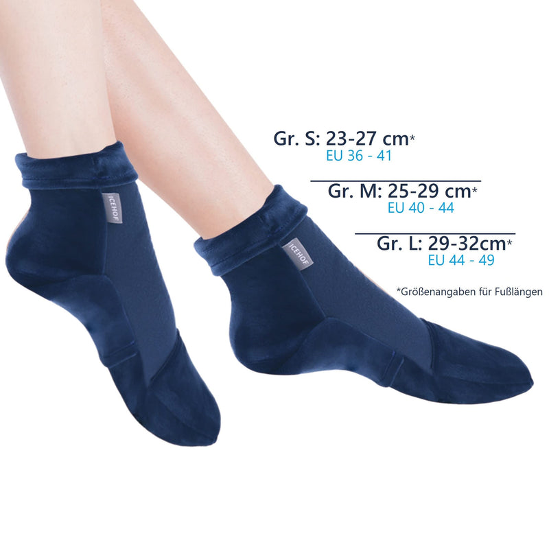 Icehof Cooling Socks With 4 Ice Packs - Soft Fabric / 1 Pair With Cooling Pads Gel Cold Therapy For Feet Toes For Chemo Therapy Rheumatism Cold Socks Chemo Unisex Size M - NewNest Australia