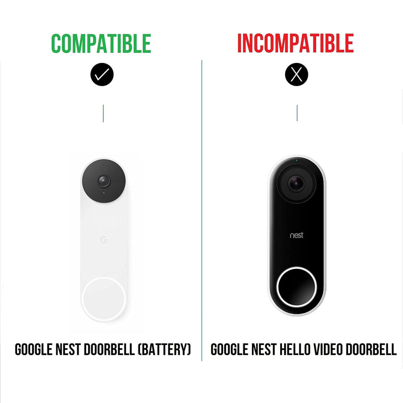 Wasserstein Horizontal Adjustable Mount for Google Nest Doorbell (battery) - Made for Google Nest - NewNest Australia