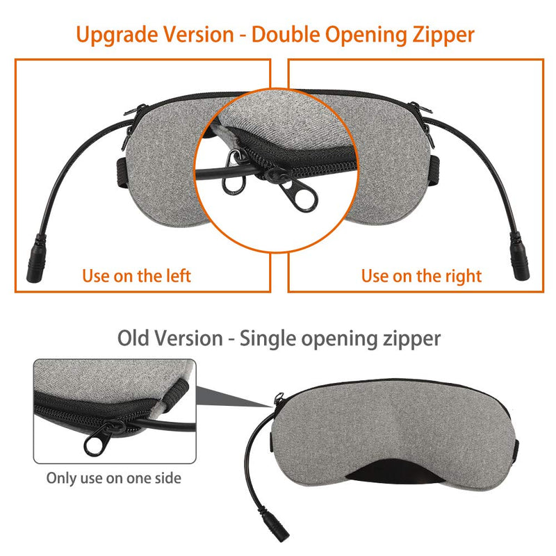 Heated Eye mask - VINDAR Cotton Eye Mask, Warming Night Massage Mask, Electric USB Heated Hot Pads, Adjustable Temperature Control, Designed to Relieve for Blepharitis, Dry, Stress, Puffy Eyes - NewNest Australia