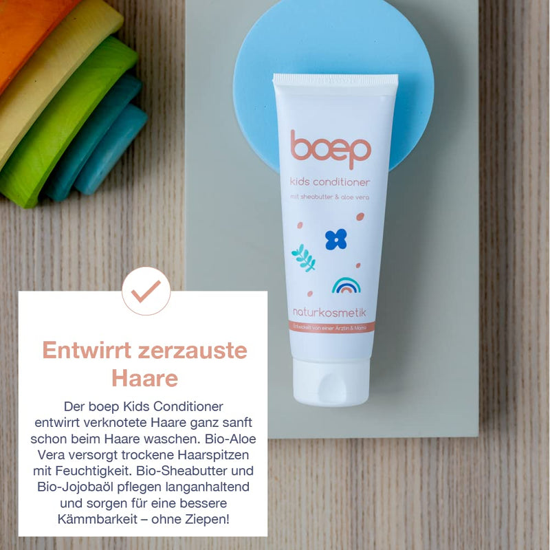 boep Kids Conditioner | Vegan natural cosmetics hair conditioner for children | Moisturizes, detangles the hair and ensures better combability (100ml) - NewNest Australia