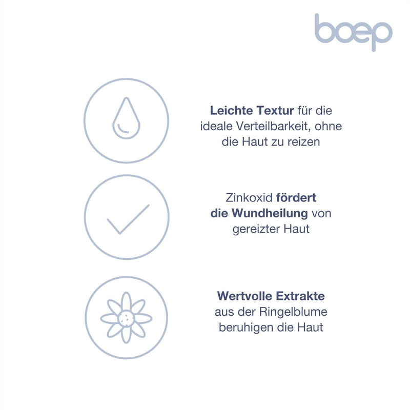 boep baby wound protection cream | Natural cosmetics diaper cream for irritated, sore skin in the diaper area | Vegan zinc cream | Developed by a doctor & mom (50ml) - NewNest Australia