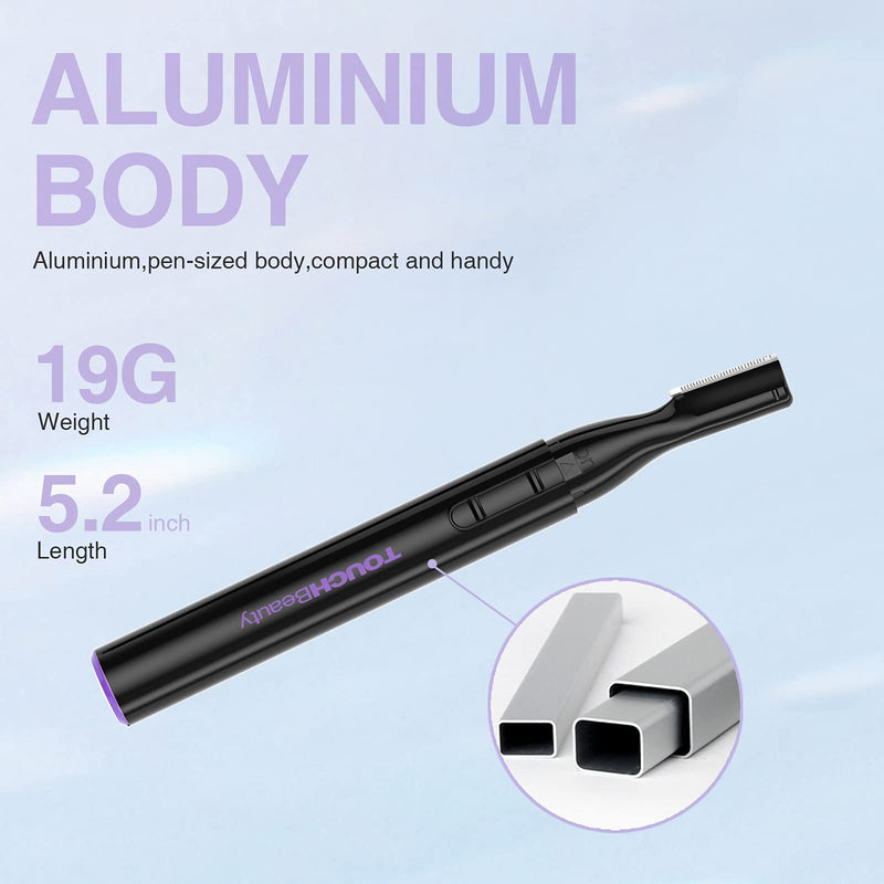 TOUCHBeauty Eyebrow Trimmer Electric Correction Trimmer Wireless for Women, Eyebrow Razor Eyebrow Trimmer Precision Trimmer with Guide Comb, Battery Operated, Black AG-815B - NewNest Australia