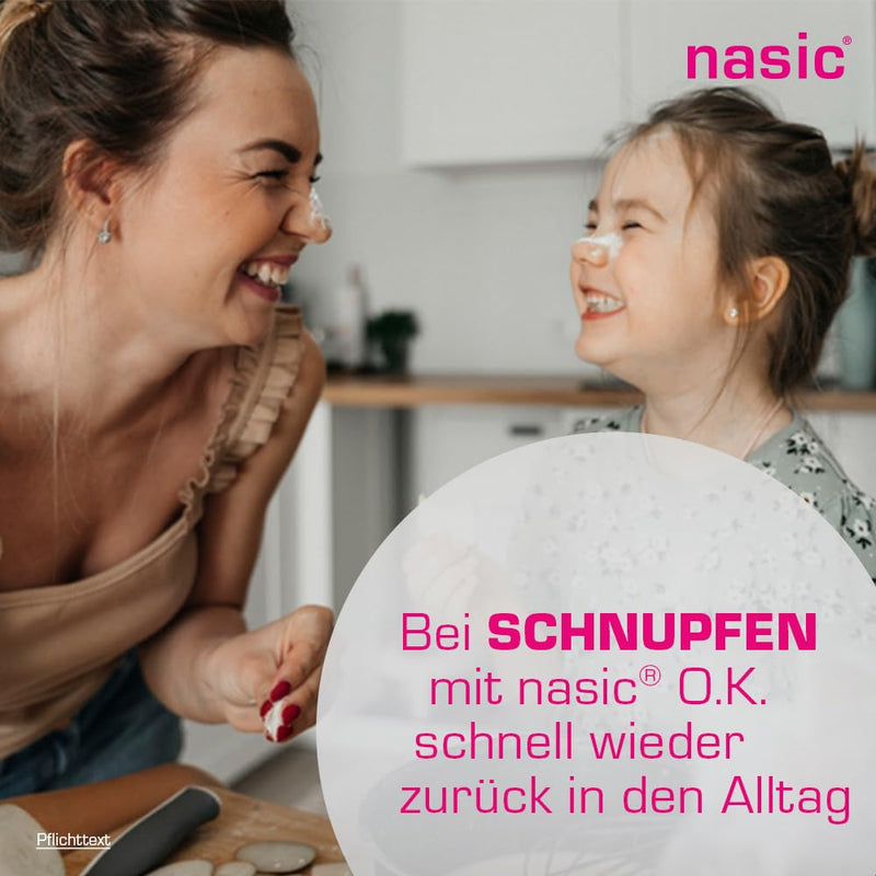 nasic OK nasal spray with the active plus | Decongestant cold spray without preservatives for adults & school children | Nasal spray with xylometazoline & dexpanthenol | 10 ml solution - NewNest Australia