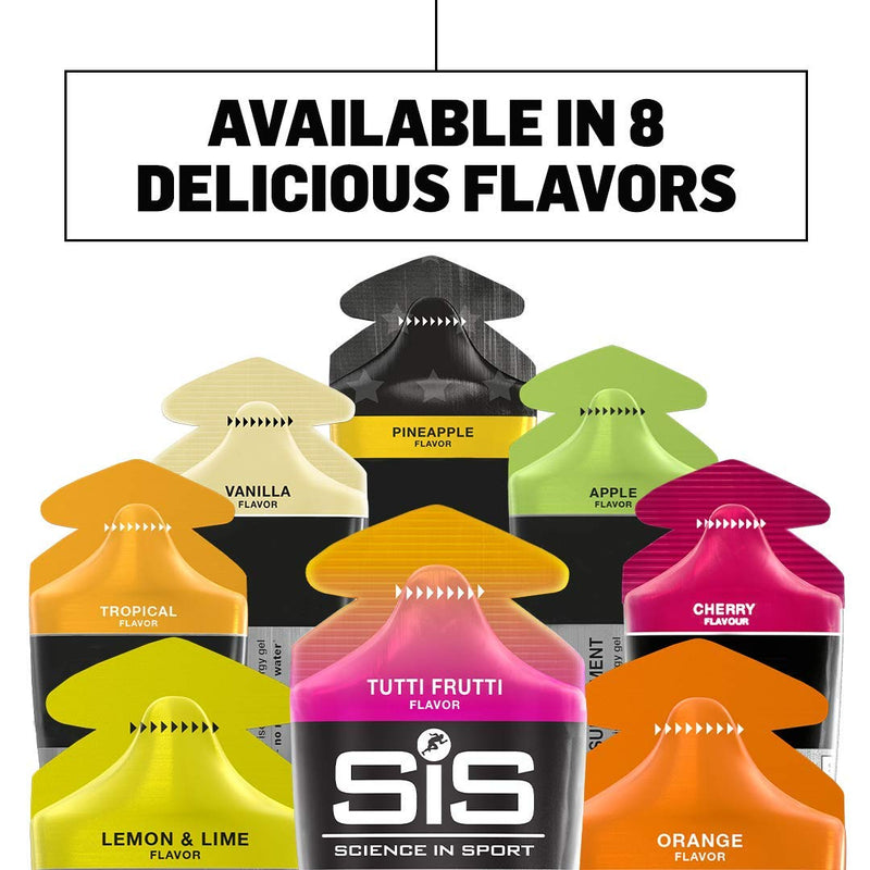 SIS Isotonic Energy Gels, 22g Fast Acting Carbohydrates, Performance & Endurance Sport Nutrition for Athletes, Energy Gels for Running, Sports Gels for Cycling, Citrus Variety - 2 oz - 6 Pack - NewNest Australia