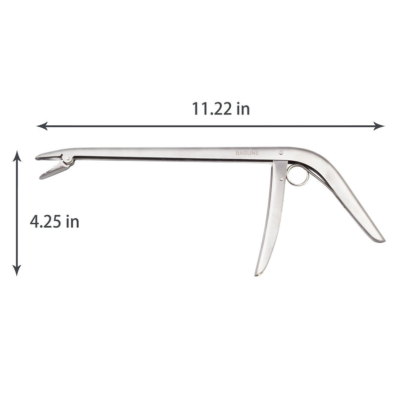 BASUNE Fishing Pliers + Fish Hook Remover, Line Cutter Curved Nose Remove Hook Fishing Tackle Tool with Nylon Sheath Fishing Plyers Fishing Gear Set (Blue) - NewNest Australia