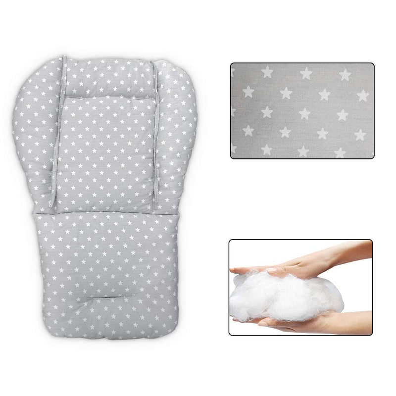 High Chair Cushion, High Chair Pad/seat Cushion/Baby High Chair Cushion,Soft and Comfortable,Light and Breathable,Make The Baby More Comfortable (Gray Background Stars Pattern) - NewNest Australia