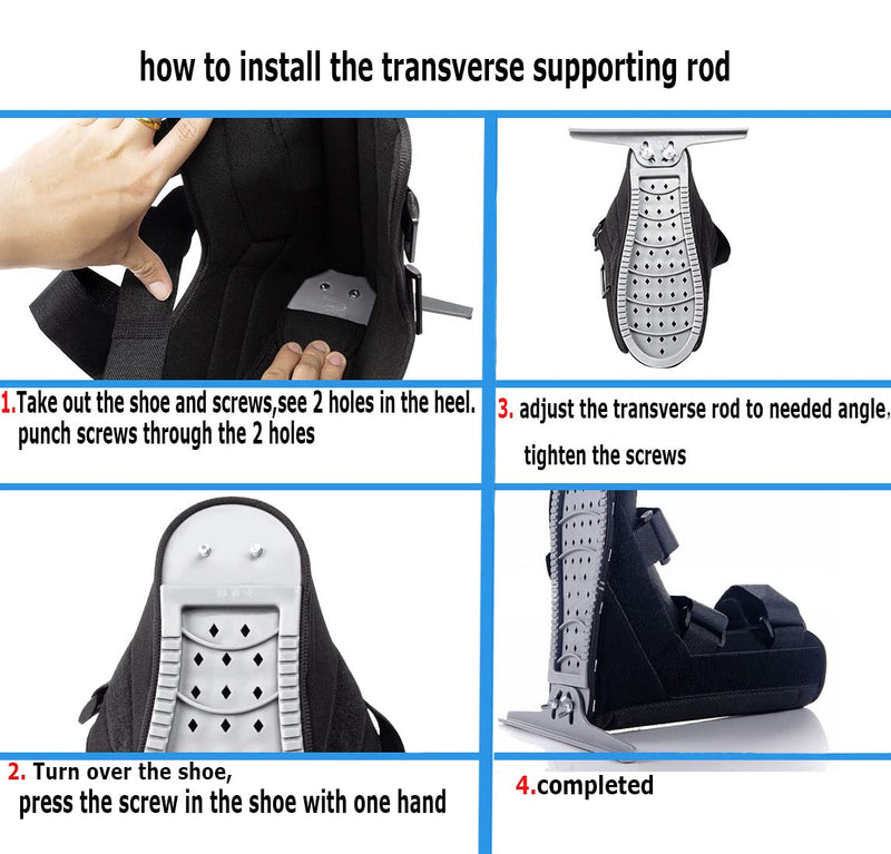 IBLUELOVER Drop Foot Night Splint Foot Drop Support boot Corrector Ankle fracture fixation Ankle Orthosis Stabilizer for Plantar Fasciitis Tendonitis, Broken Achilles Tendon,1pc Fit Left Right foot - NewNest Australia