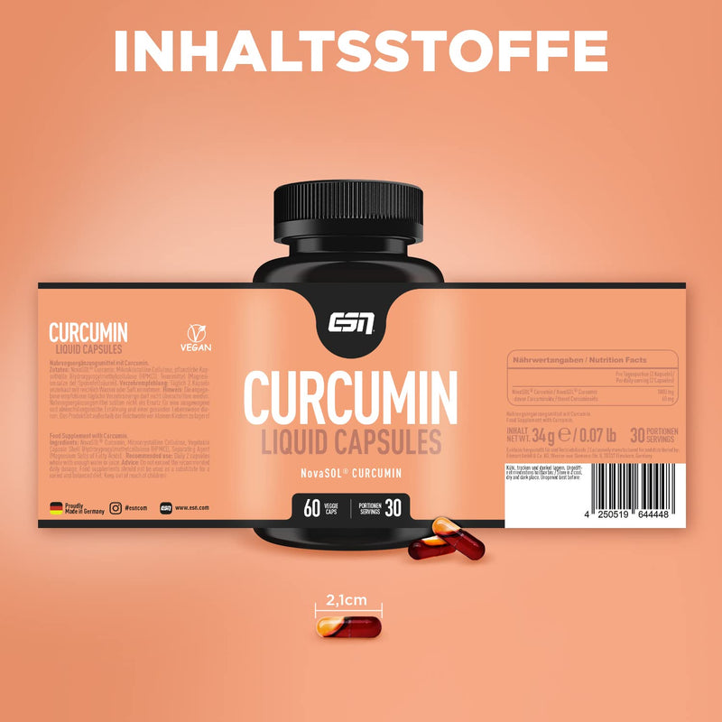 ESN Curcumin Liquid Capsules, 60 caps. single - NewNest Australia