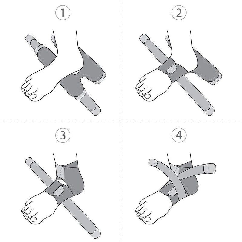 Bracoo FS10 Ankle Support, Open-Heel Ankle Brace with Adjustable Straps – for Achilles Tendonitis, Weak Ankles, Ligament Damage, Sprains and Sports Injuries (Pink, S/M) Pink - NewNest Australia