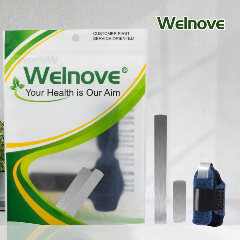 Welnove 1 Pair Toe Splint, Toe Straightener for Hammer Toes, Bent Toes, Claw Toes, Crooked Toes, Toe Wraps for Aligning and Supporting Toes - Blue Blue-Toe - NewNest Australia
