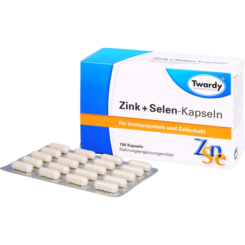 Astrid Twardy GmbH Zinc + Selenium capsules for immune system and cell protection, 100 capsules, 52.5 g - NewNest Australia