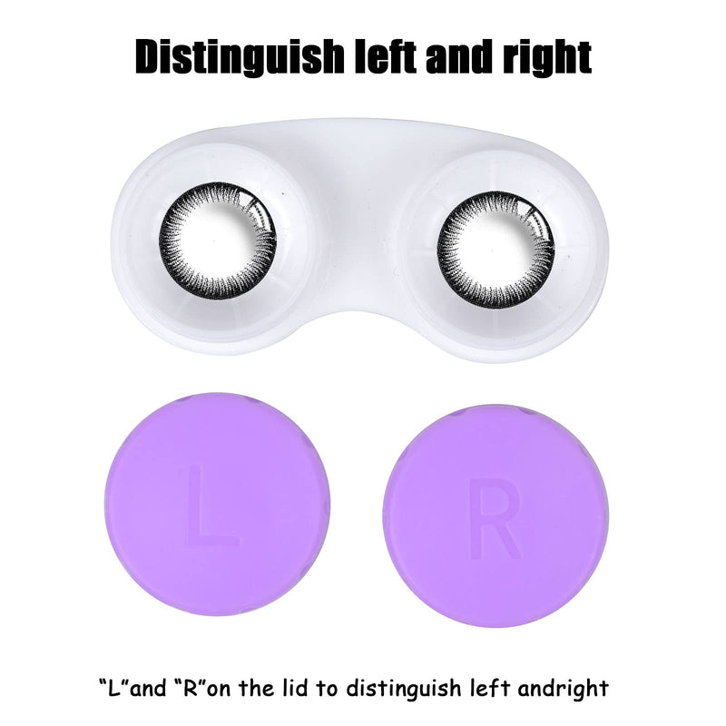 Jinlaili 20 piece contact lens container set, colorful contact lens case, lens container, contact lens container, glasses case, portable, travel contact lens case set for home and travel, 6 colors - NewNest Australia