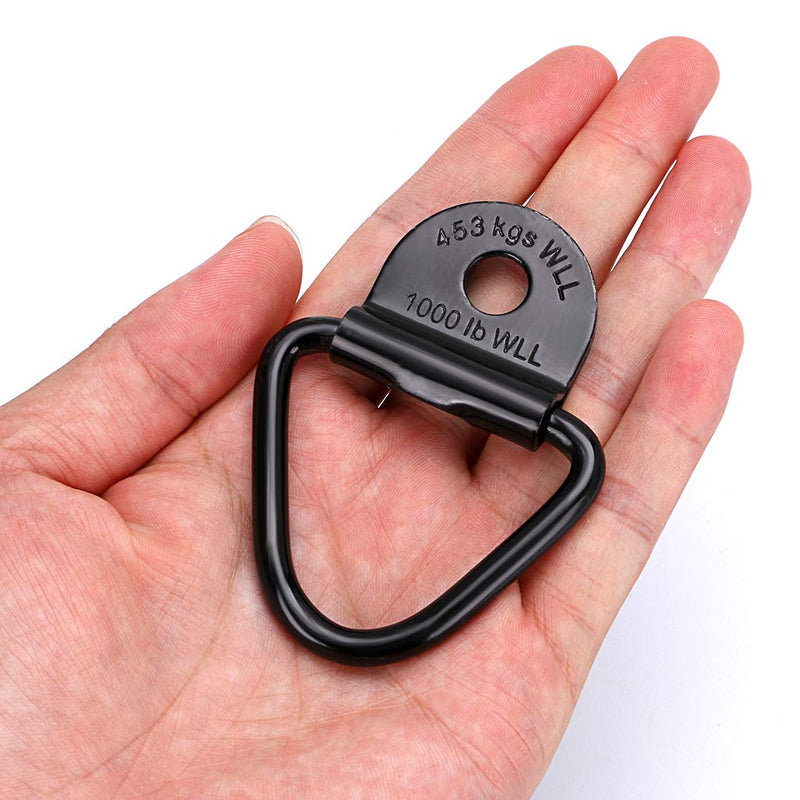 OwnMy Pack of 10 Cargo Tie Down Anchors Hooks, Heavy Duty Black V Rings Bolts Forged Lashing Ring 1000 lbs Capacity Trailer Anchors Hooks Set of 10 PCS - NewNest Australia