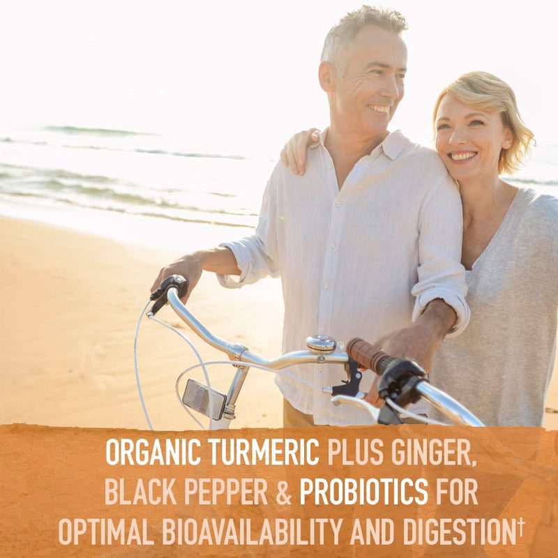 Garden of Life mykind Organics Extra Strength Turmeric Inflammatory Response 60 Tablets-100mg Curcumin (95% Curcuminoids) Black Pepper, Probiotics, Organic Non-GMO Vegan Gluten Free Herbal Supplement 60 Count (Pack of 1) - NewNest Australia
