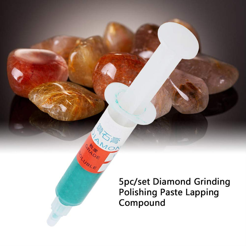 5pc Diamond Grinding Polishing Pastes Lapping Compound Grit W0.5-W40 320~10000(W20#600) - NewNest Australia