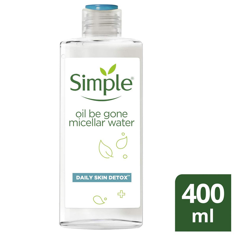 Simple Daily Skin Detox Oil Be Gone Micellar Water, 400ml - NewNest Australia