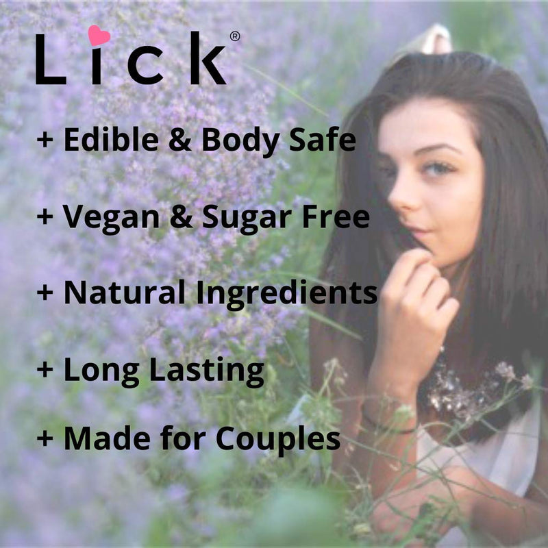 Lavender Flavored Massage Oil for Couples – Edible Massaging Lotion with Vitamin E, Sweet Almond and Coconut Oil is Non Sticky and Gentle on Skin – Natural, Relaxing and Vegan (4 oz) - NewNest Australia