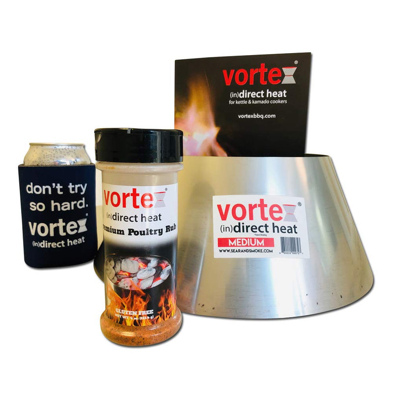 NewNest Australia - Genuine Medium BBQ Vortex GIFT PACK for wsm Kettle 22 26.75 Big Green Egg kamado - 3 PC 