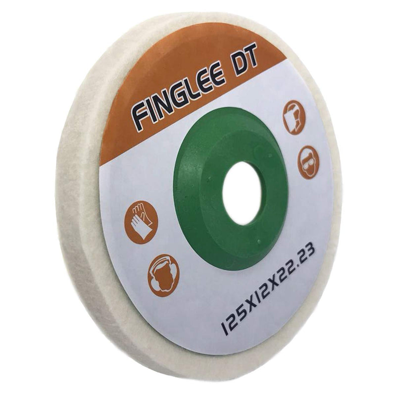 3Pcs 5 Inch Wool Felt Buffing Wheel Felt Polishing Pads for Angle Grinder Rotary Tool Abrasive Grinding 3Pcs - NewNest Australia