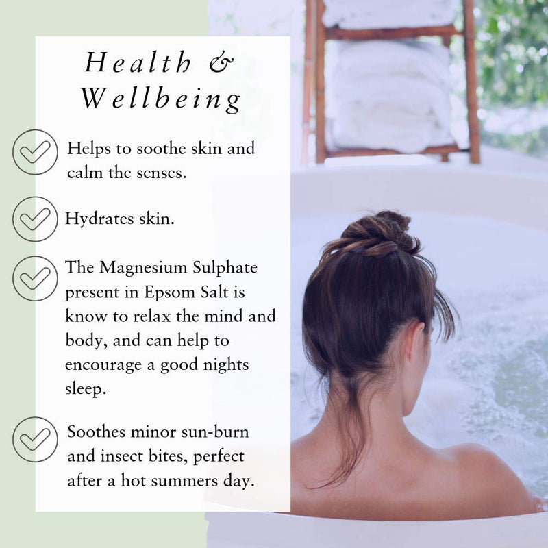 Absolute Aromas Lavender Epsom Bath Salts 300g- Magnesium Sulphate Infused with 100% Pure French Lavender Essential Oil - Soothe skin and Calm the senses. 300 g (Pack of 1) - NewNest Australia