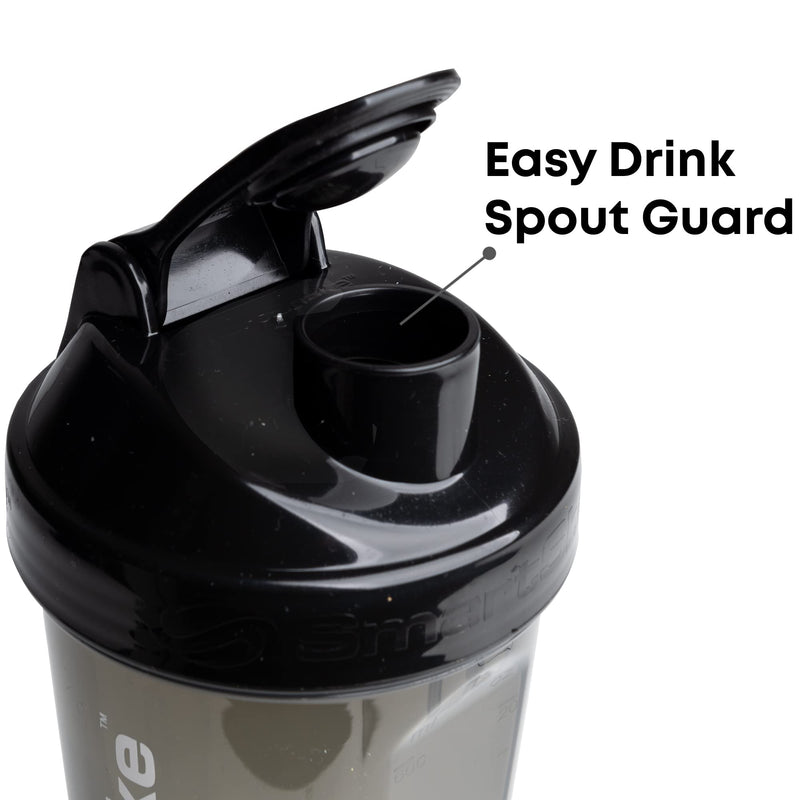 Smartshake Lite 4-Pack Protein Shaker Bottle 800 ml | 27 oz - Leakproof Screw-on Lid - BPA Free - Unisex - Mist Gray, Army Green, Black, Navy Blue 800ml (LITE) - NewNest Australia