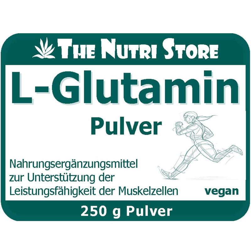 L-Glutamine 100% pure powder 250 g vegan - dietary supplement to support the performance of muscle cells - NewNest Australia
