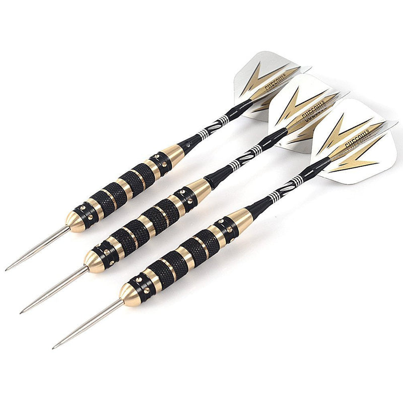 CUESOUL 20/23/26 Grams Steel Tip Darts - Black Coating Brass Barrels 23 Grams - NewNest Australia