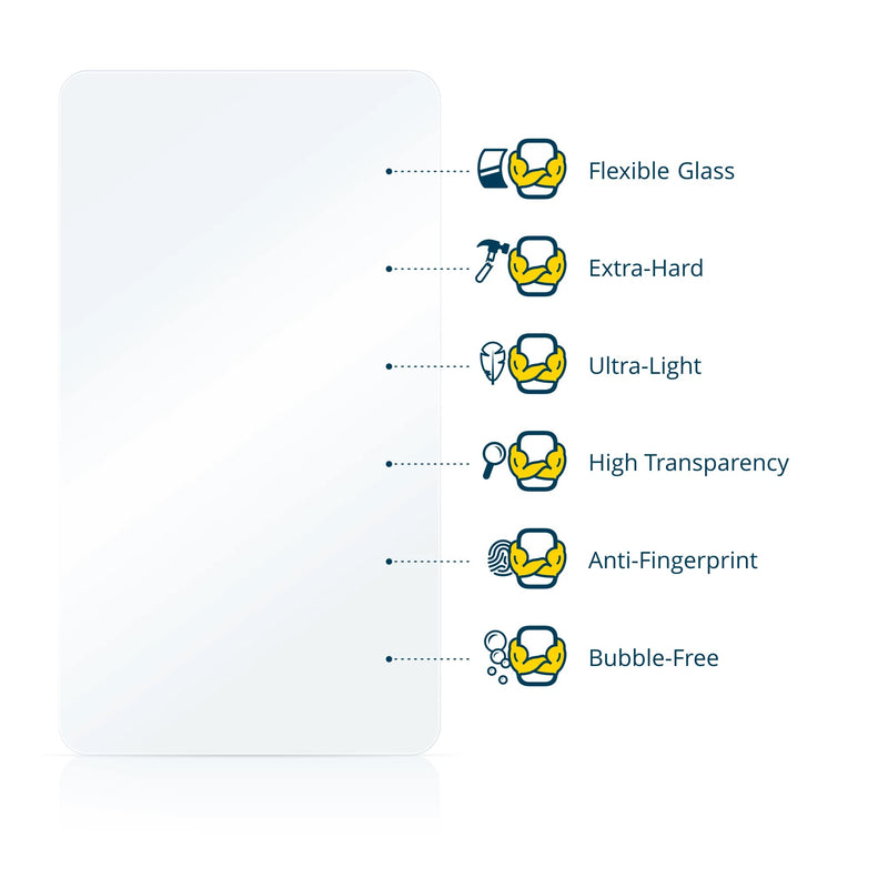 BROTECT tempered glass film for Tandem diabetes care t:slim X2 Insulin Pump (3 pieces) protective glass protective film [extremely scratch-resistant 9H, anti-fingerprint pack of 3 clear - NewNest Australia
