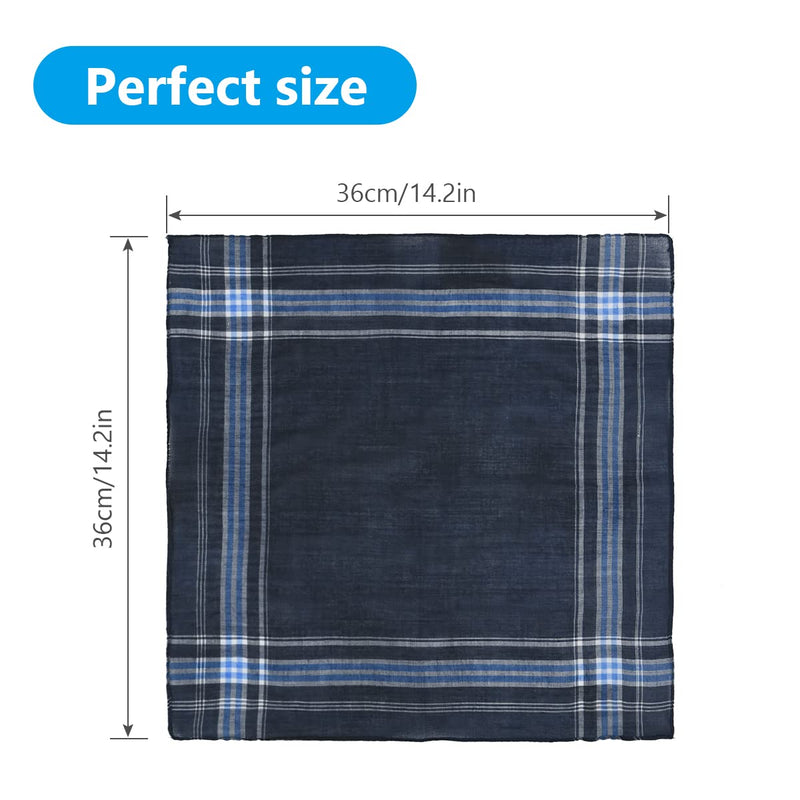 URAQT Men's Handkerchiefs, 12 Pack Soft Gents Hankies Set, Mens Premium Handkerchiefs Assorted Pocket Square Hankies for Men and Women, Classic Hankie for Grooms, Weddings, Prom, Celebration, Party - NewNest Australia