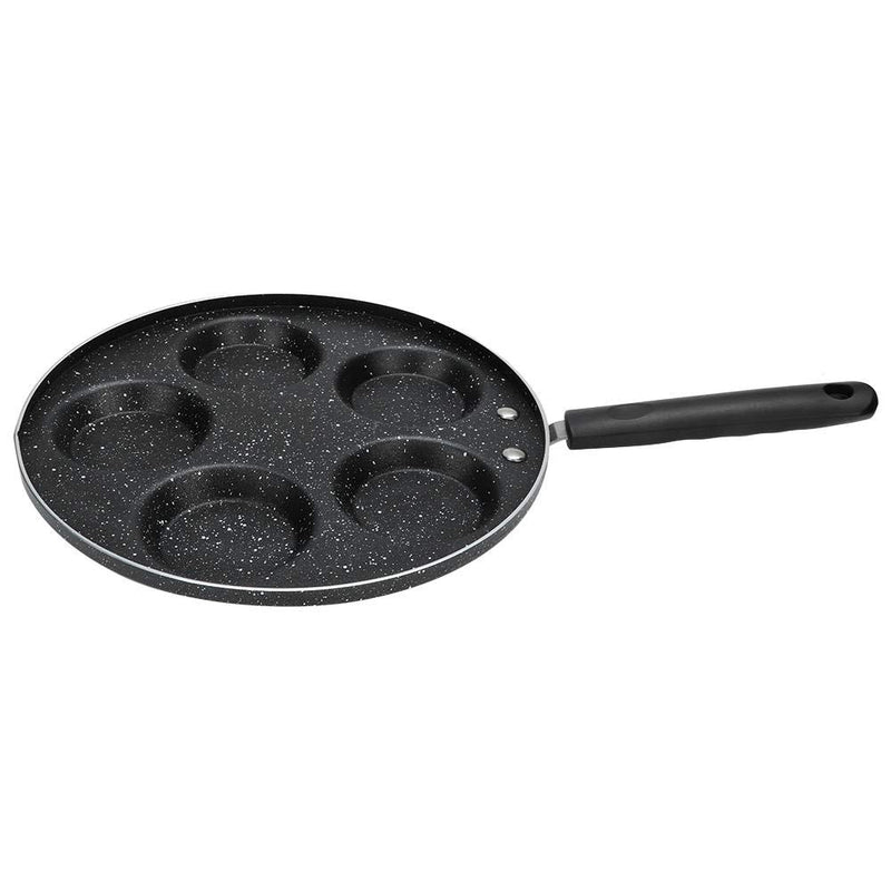 Nonstick Frying Pan 5 Egg Pans Multifunction Kitchen Cooking Pan,Omelette Pan, Pancake Pan, Plett Pan,Swedish Pan for Breakfast English Muffin Sandwich Sunny Side Up Egg and Sausage Patties - NewNest Australia