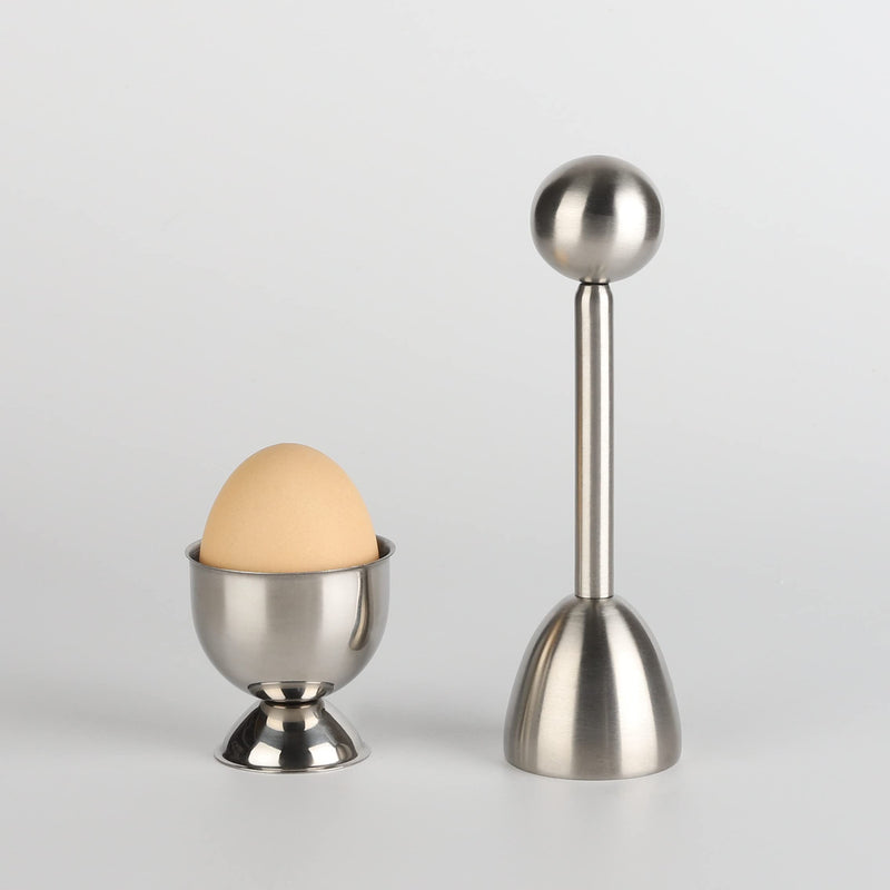 Egg Cups for Soft Boiled Eggs Egg Cracker Topper Set Stainless Steel Shell Remover Separator Include 6 Egg Cups 6 Spoons 1 Topper Cutter for Kitchen Tool Egg Cup - NewNest Australia