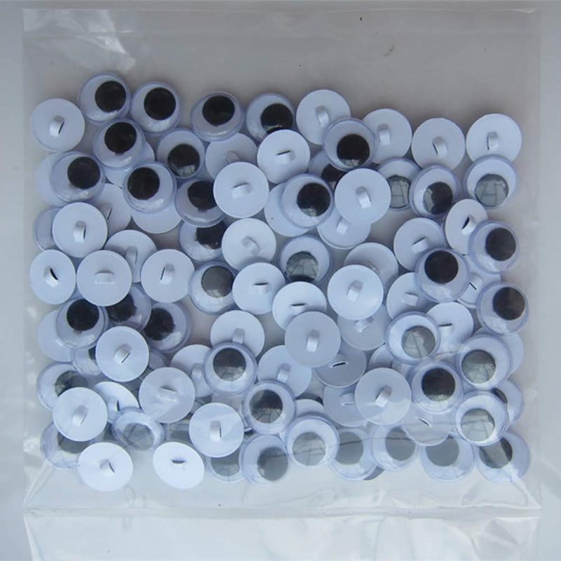 ccHuDE 100 Pcs Sew On Googly Wiggle Eyes Buttons Eyes for DIY Crafts Scrapbooking Sewing 8mm - NewNest Australia