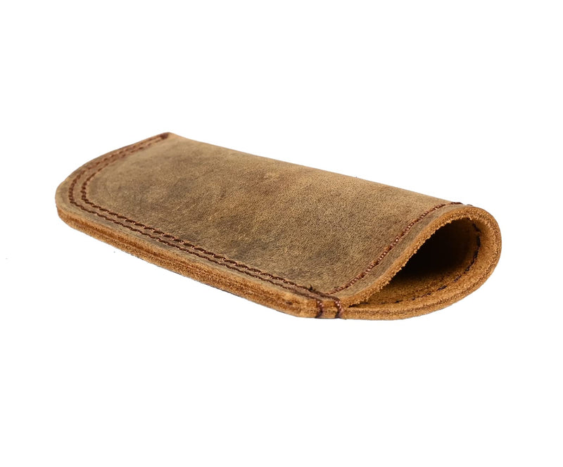CestAntiQ, Leather Hot Handle, Panhandle Potholder, Heavy Duty Leather Double Stitched, Slides On/Off Easily onto Metal Skillet Grips, Essential Cookware Handmade Includes :: Brown - NewNest Australia