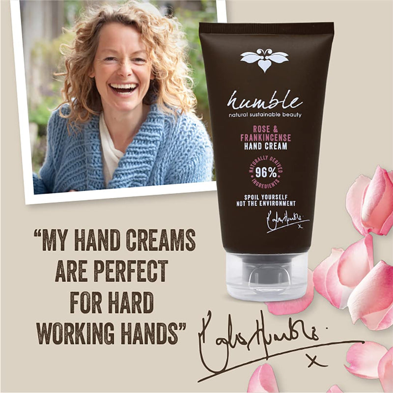 Humble Rose & Frankincense Hand Cream (75ml) - Kate Humble products are carefully created so that you can spoil yourself without spoiling the environment. Cruelty Free. - NewNest Australia