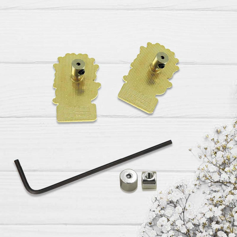 Pin Locks Pin Backs Locking Clasp with Wrench, Cooyeah 120 Pieces Locking Pin Keepers Backs Locking Clasp Sliver 6 x 5 mm - NewNest Australia