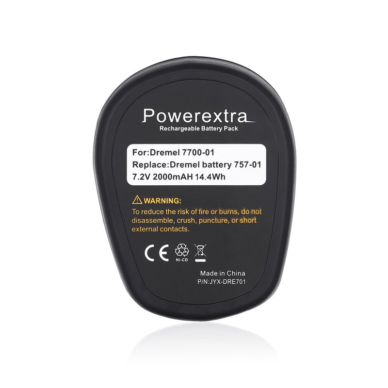Powerextra 7.2 Volt 2000mAh Battery Compatible with Dremel MultiPro Cordless Rotary Tool Models Dremel 7700-01 and Dremel 7700-02 Replacement Dremel 757-01(Do not fit Dremel 770 Type 1) - NewNest Australia