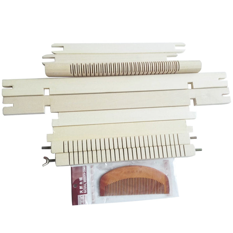 Mikimiqi Wooden Multi-Craft Weaving Loom Large Frame 9.85x 15.75x 1.3 Inches To Handcraft For Kids - NewNest Australia